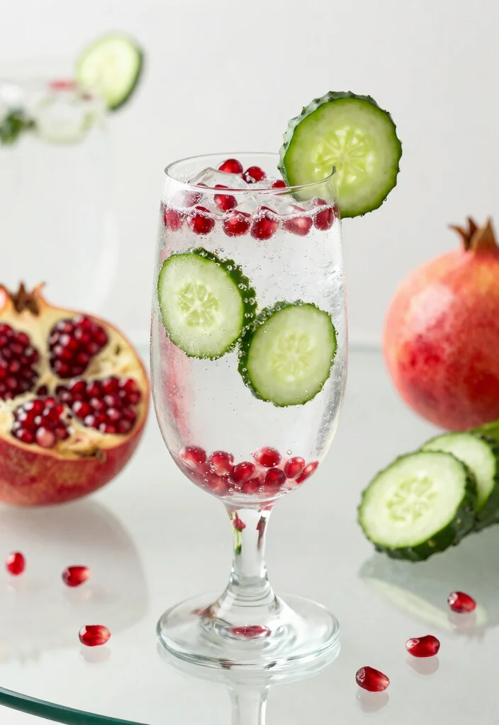 12 Cooling Cucumber Juice Recipes for Ultimate Hydration - 11. Cucumber Pomegranate Spritzer 1