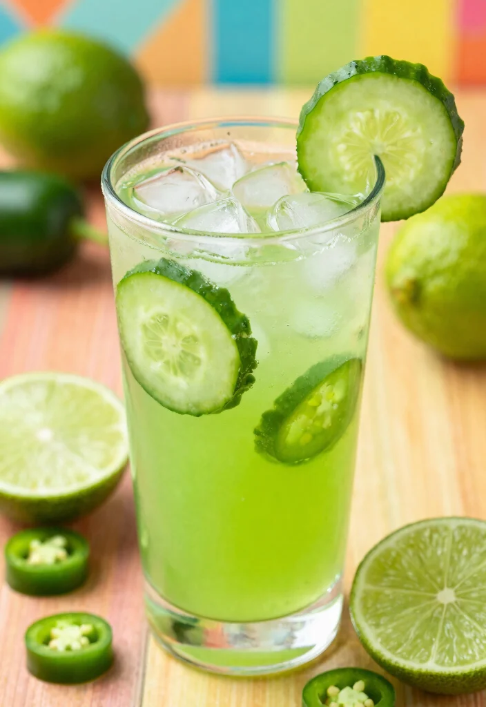12 Cooling Cucumber Juice Recipes for Ultimate Hydration - 3. Spicy Cucumber Limeade 1