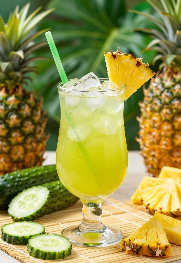 12 Cooling Cucumber Juice Recipes for Ultimate Hydration - 4. Tropical Cucumber Pineapple Juice 1