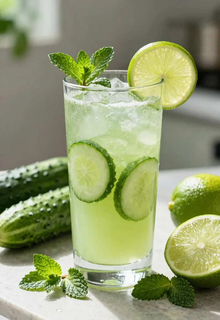 12 Detox Juice Recipes for Liver and Kidney Cleanse Naturally - 9. Cucumber and Lime Refresher 1