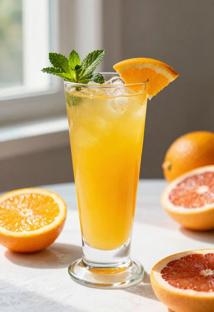 12 Heart-Healthy Juice Recipes to Lower Blood Pressure - 3. Citrus Mint Cooler 1