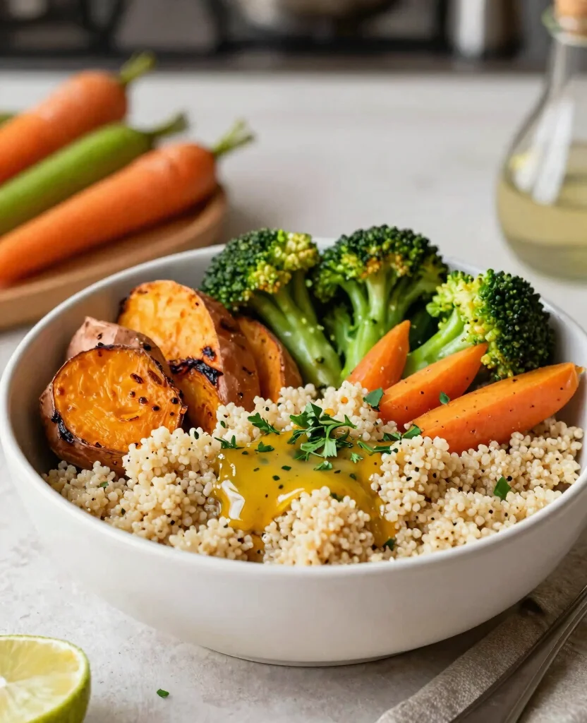 12 Heart-Healthy Vegetarian Meals for Better Everyday Nutrition - 4. Roasted Vegetable Quinoa Bowl 1