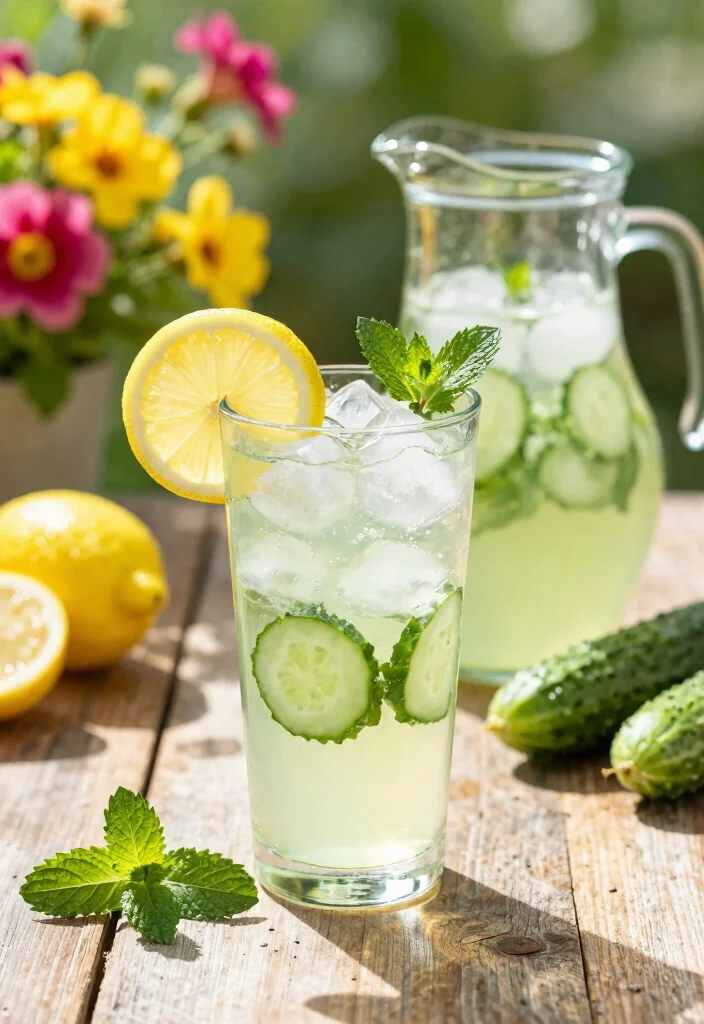 12 Refreshing Cucumber and Mint Juice Recipes for Summer - 5. Cucumber Mint Lemonade 1