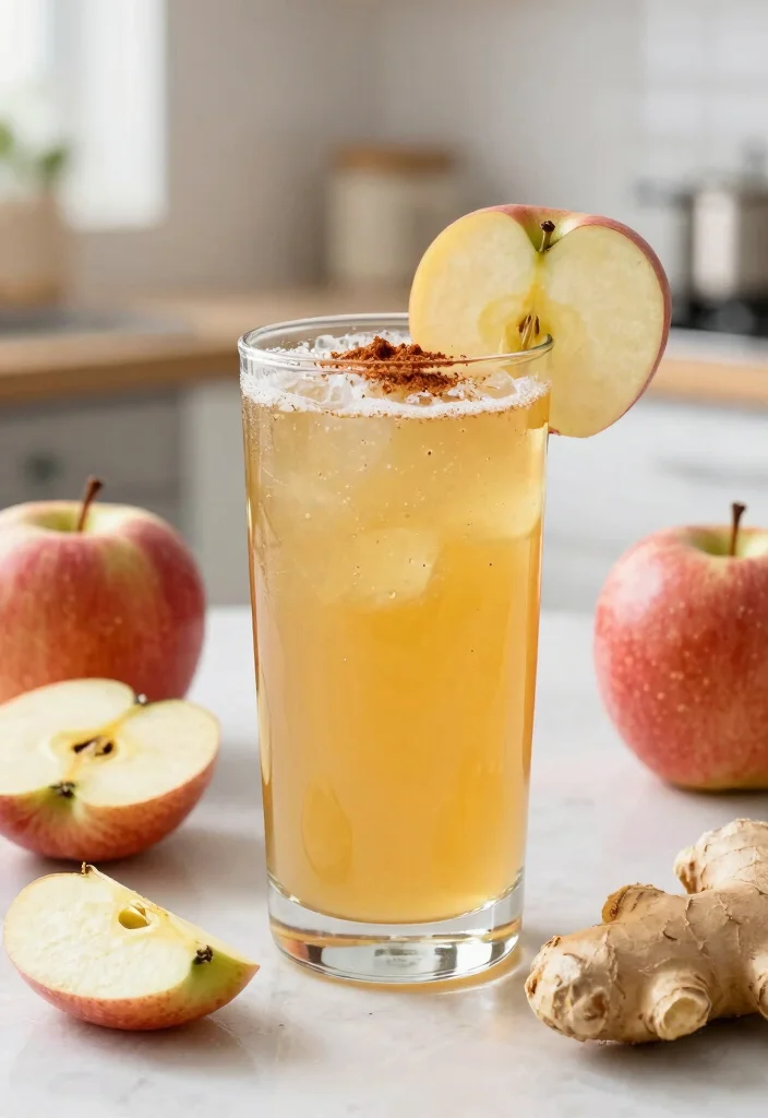 12 Refreshing Juice Recipes for Glowing, Radiant Skin - 6. Spiced Apple Ginger Juice 1