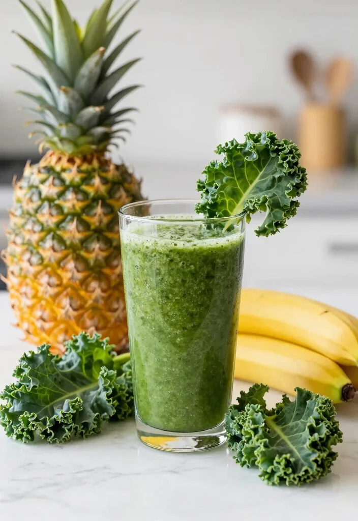 12 Refreshing Juice Recipes for Glowing, Radiant Skin - 8. Tropical Green Juice 1