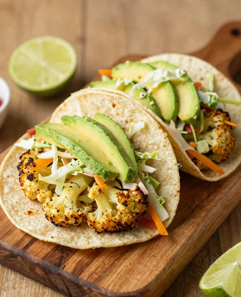 15 Anti-Inflammatory Vegetarian Recipes for a Healthier Lifestyle - 4. Roasted Cauliflower Tacos 1