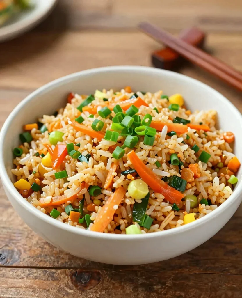 15 Easy Vegetarian Lunch Box Ideas for Work or School - 14. Vegetable Fried Rice 1
