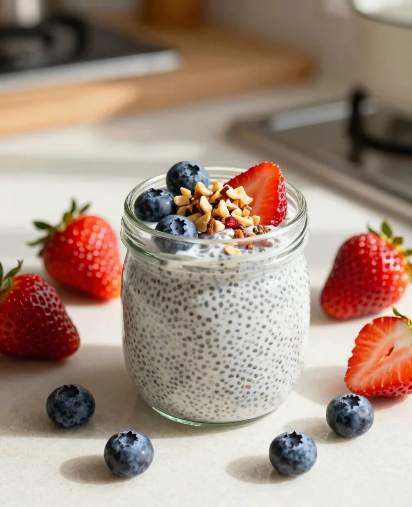 15 High Protein Vegetarian Breakfast Ideas to Start Your Day Strong - 3. Chia Seed Pudding 1