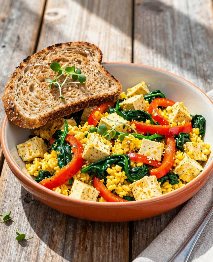 15 High Protein Vegetarian Breakfast Ideas to Start Your Day Strong - 5. Tofu Scramble 1