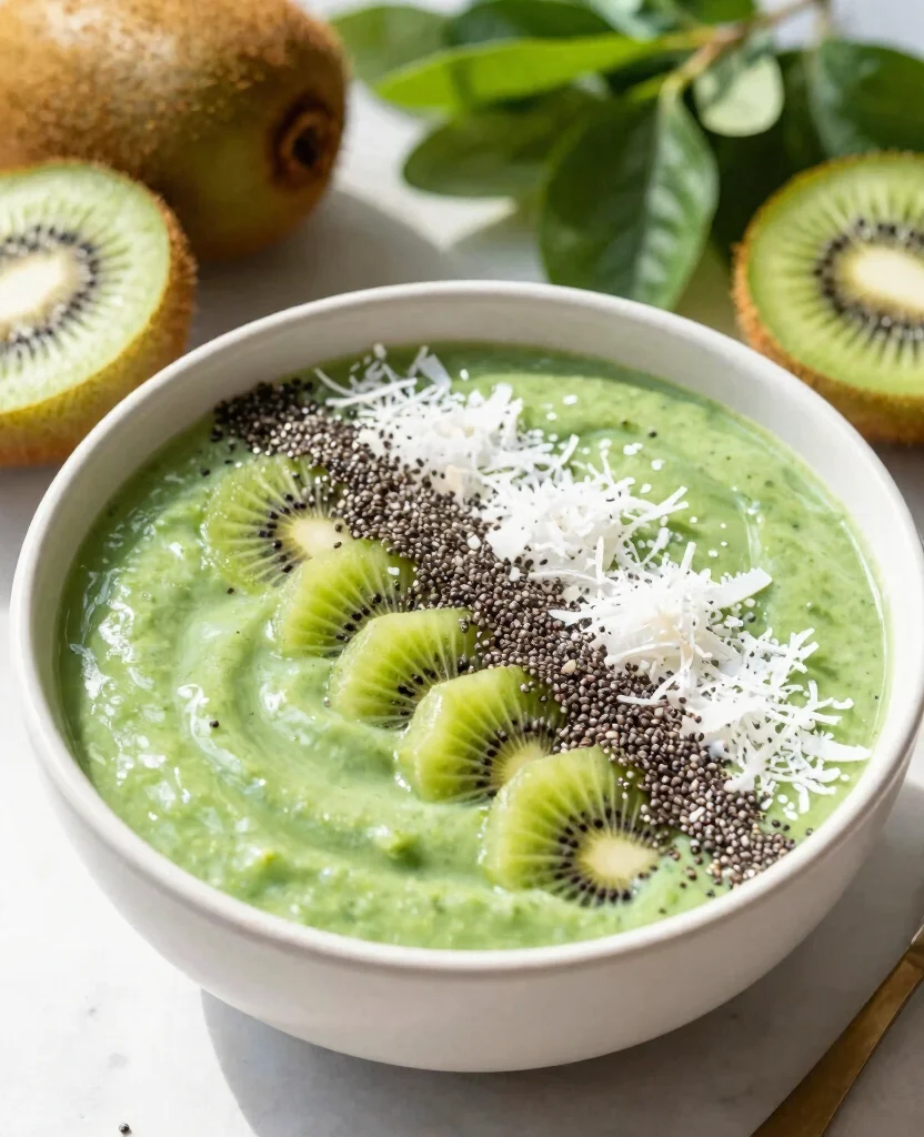 15 High Protein Vegetarian Breakfast Ideas to Start Your Day Strong - 7. Green Smoothie Bowl 1