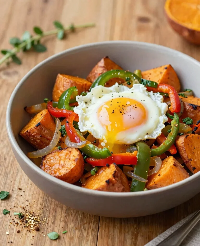 15 High Protein Vegetarian Breakfast Ideas to Start Your Day Strong - 8. Sweet Potato Hash 1