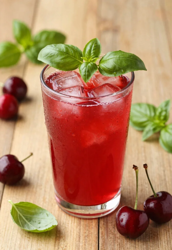 15 Powerful Juice Recipes for Weight Loss and Detox Cleanse - 13. Cherry & Basil Juice 1