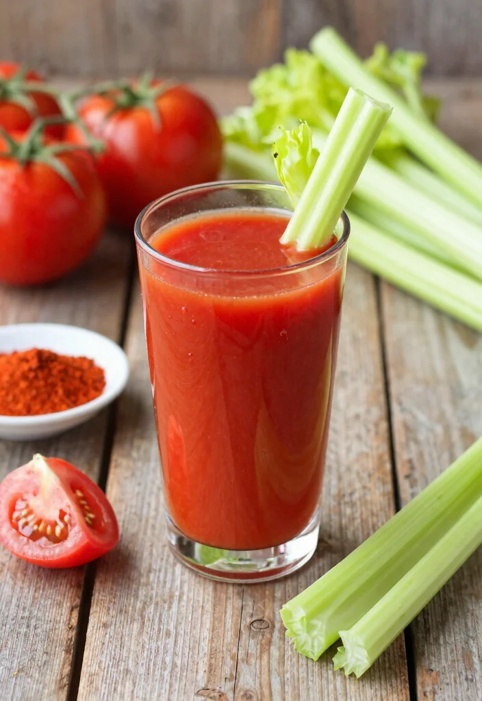 15 Powerful Juice Recipes for Weight Loss and Detox Cleanse - 6. Spicy Tomato & Celery Juice 1