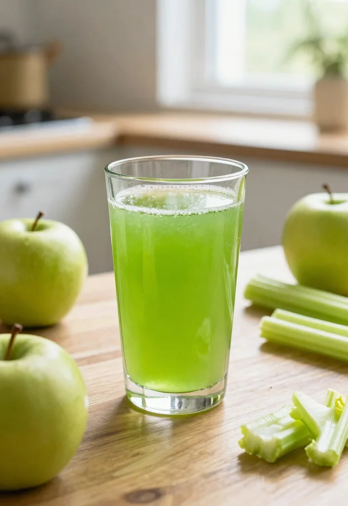 15 Powerful Juice Recipes for Weight Loss and Detox Cleanse - 9. Green Apple & Celery Juice 1