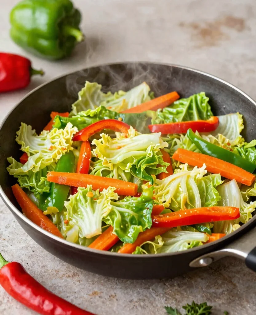15 Tasty Low-Carb Vegetarian Recipes for a Lighter Diet - 10. Cabbage and Vegetable Stir-Fry 1