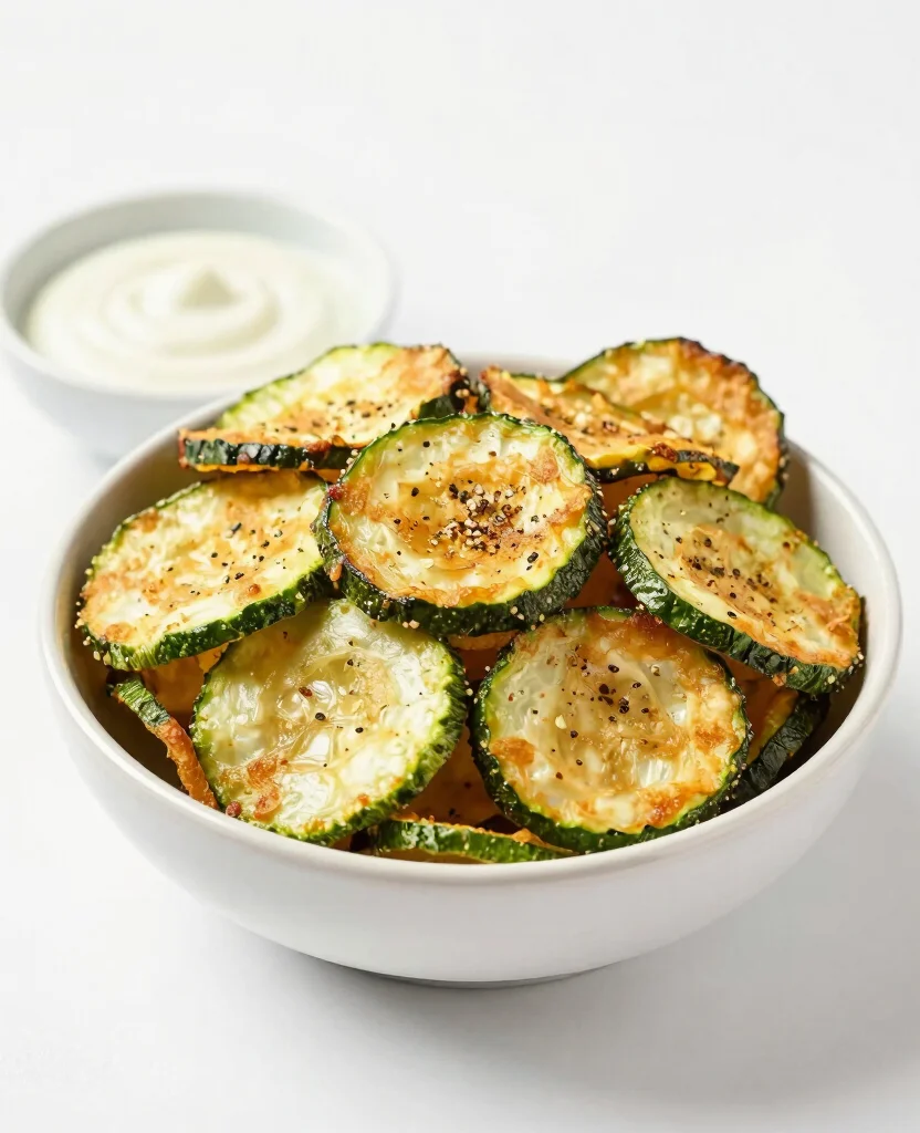 18 Quick Vegetarian Snack Ideas to Keep You Energized at Work - 10. Zucchini Chips 1