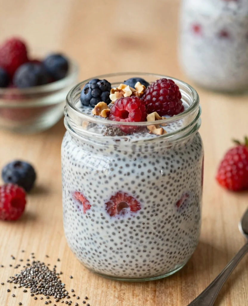 18 Quick Vegetarian Snack Ideas to Keep You Energized at Work - 14. Chia Seed Pudding 1