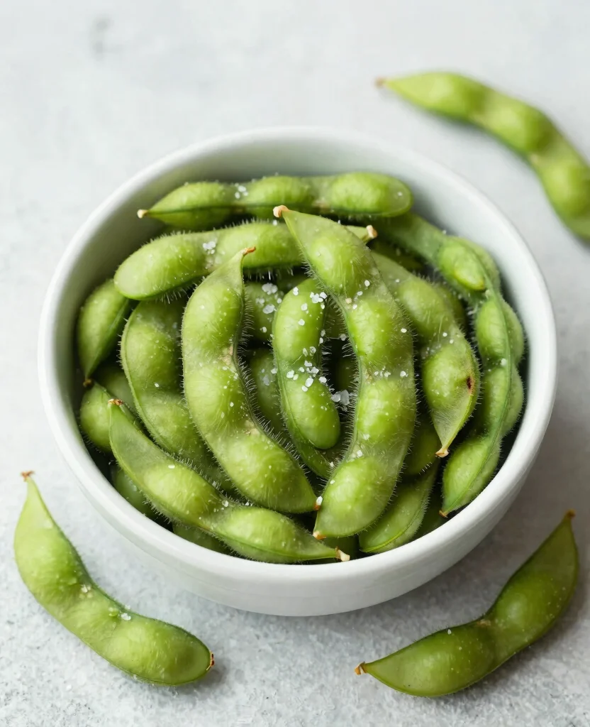 18 Quick Vegetarian Snack Ideas to Keep You Energized at Work - 15. Edamame 1