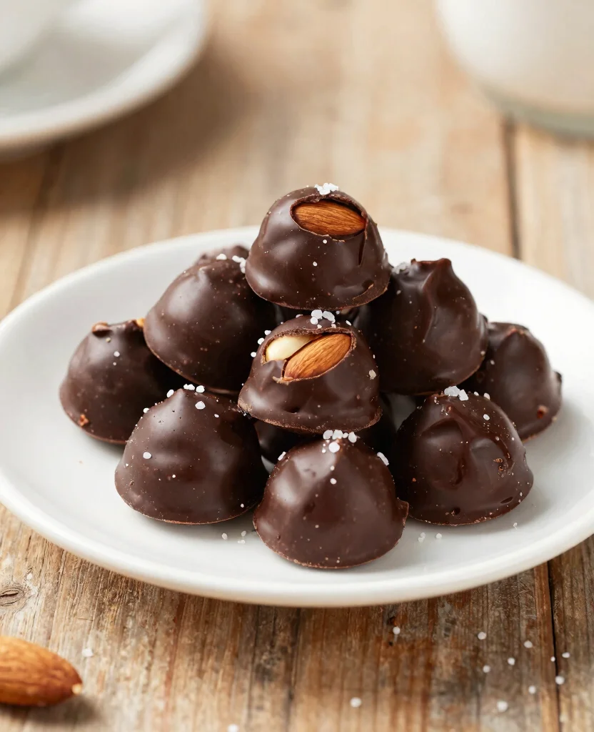 18 Quick Vegetarian Snack Ideas to Keep You Energized at Work - 4. Almond and Dark Chocolate Clusters 1