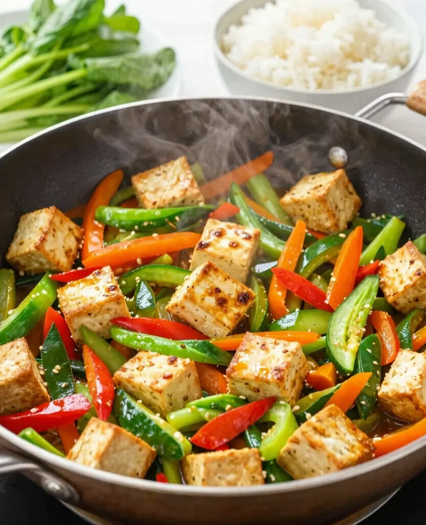 20 Delicious Vegetarian Dinner Ideas for the Whole Family - 3. Vegetable Stir-Fry with Tofu 1