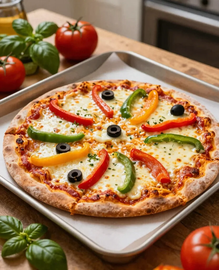 20 Delicious Vegetarian Dinner Ideas for the Whole Family - 9. Veggie Pizza with Whole Wheat Crust 1