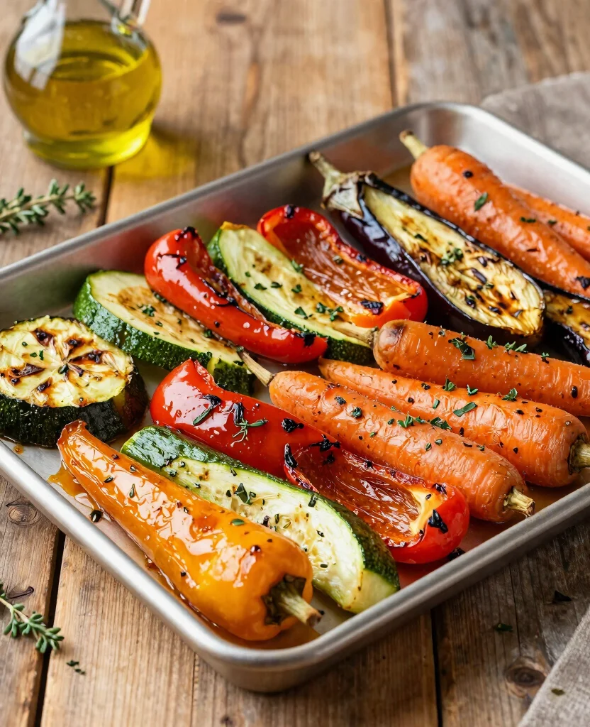 7 Simple Vegetarian Mediterranean Diet Plan Ideas for Longevity - 4. Roasted Vegetable Medley 1