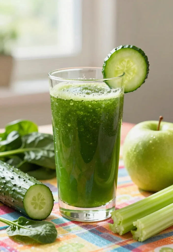 8 Green Juice Recipes with Spinach and Celery for Daily Energy - 2. Energizing Green Detox Juice 1