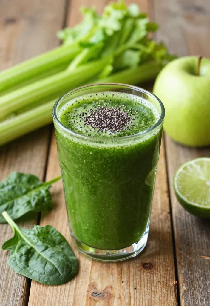 8 Green Juice Recipes with Spinach and Celery for Daily Energy - 4. Spinach and Celery Superfood Juice 1