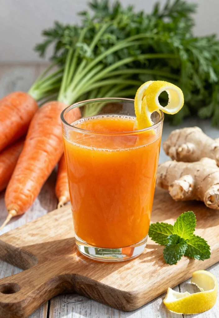 8 Nourishing Juice Recipes for Thyroid Health and Balance - 3. Carrot Ginger Detox Juice 1