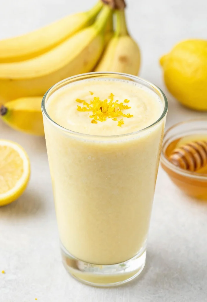 8 Soothing Juice Recipes with Lemon and Honey for Wellness - 8. Creamy Lemon Honey Smoothie 1
