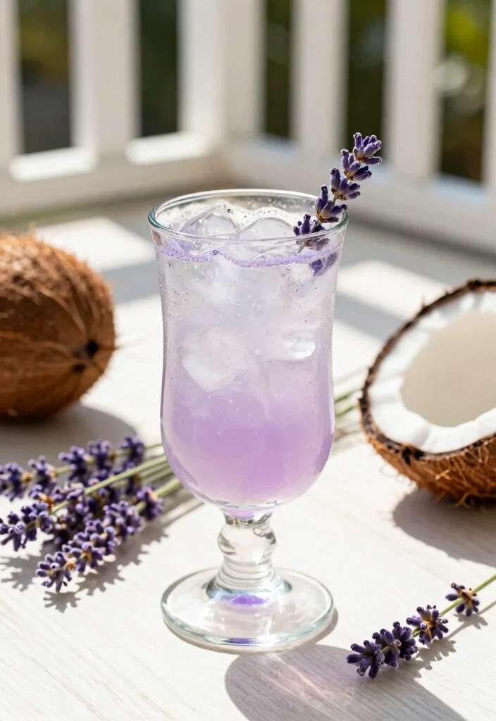 9 Calming Juice Recipes to Improve Sleep and Relaxation - 9. Coconut Lavender Cooler 1