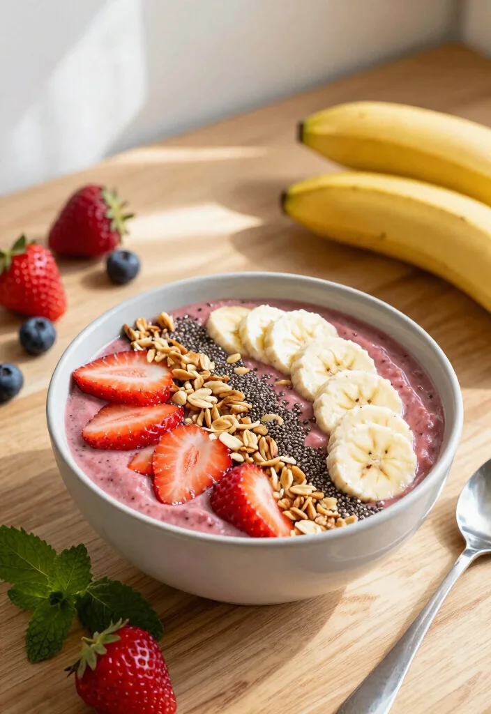 9 Sweet and Smooth Juice Recipes with Berries and Banana - 1. Berry Banana Bliss Smoothie 1