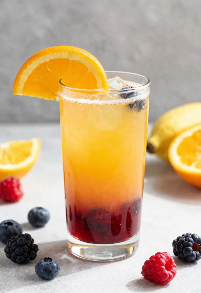 9 Sweet and Smooth Juice Recipes with Berries and Banana - 9. Zesty Berry Banana Citrus Juice 1