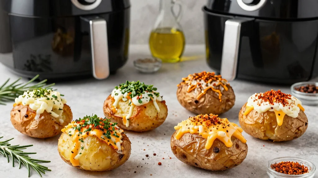 8 Easy Air Fryer Baked Potato Recipes Fluffy Inside Crispy Skin Every Time