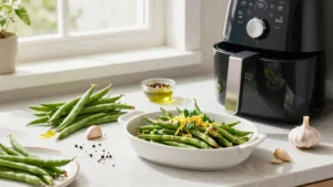 8 Easy Air Fryer Green Beans Recipes Crispy Garlicky and Ready in 10 Minutes
