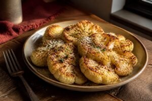 Baked Cauliflower Recipe with Parmesan and Garlic