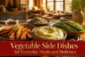 An assortment of various vegetable side dishes on a table.