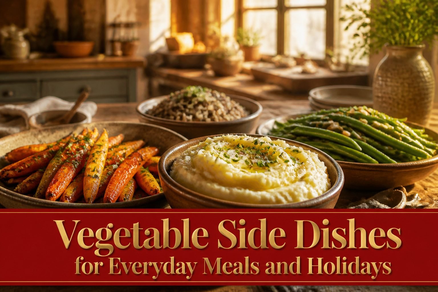 An assortment of various vegetable side dishes on a table.